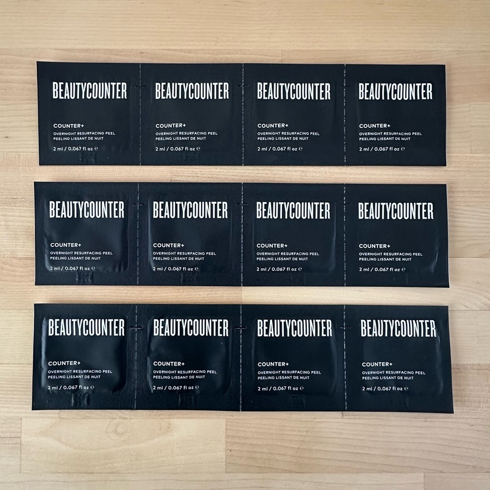 Beautycounter Counter+ Overnight Resurfacing Peel Packets (set of 12)